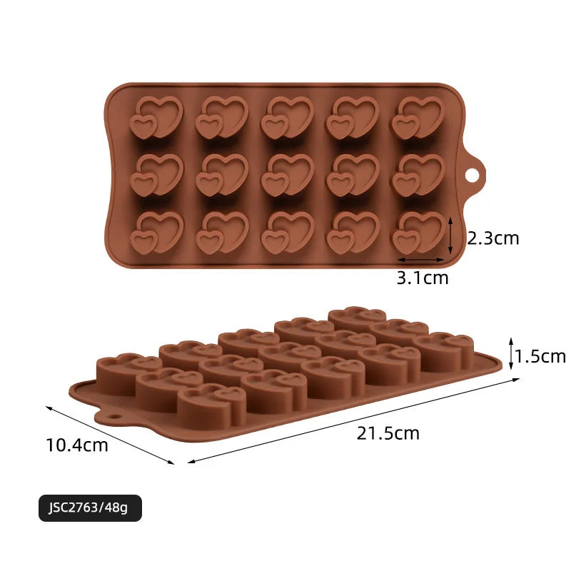 Gör egna chokladpraliner och bakverk! Silikonbakform för kakor, godis och DIY-pyssel