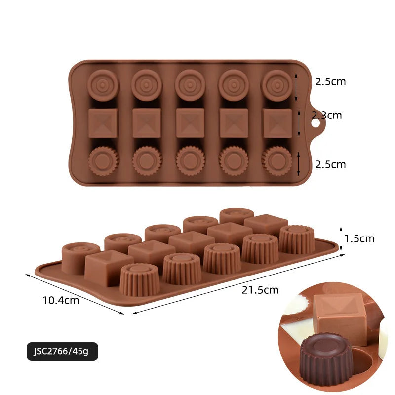 Gör egna chokladpraliner och bakverk! Silikonbakform för kakor, godis och DIY-pyssel