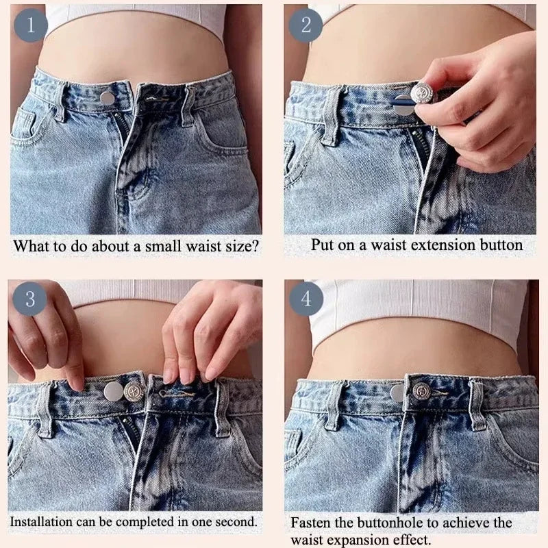 Bekvämt & enkelt – förläng midjan med våra smarta expanderknappar.