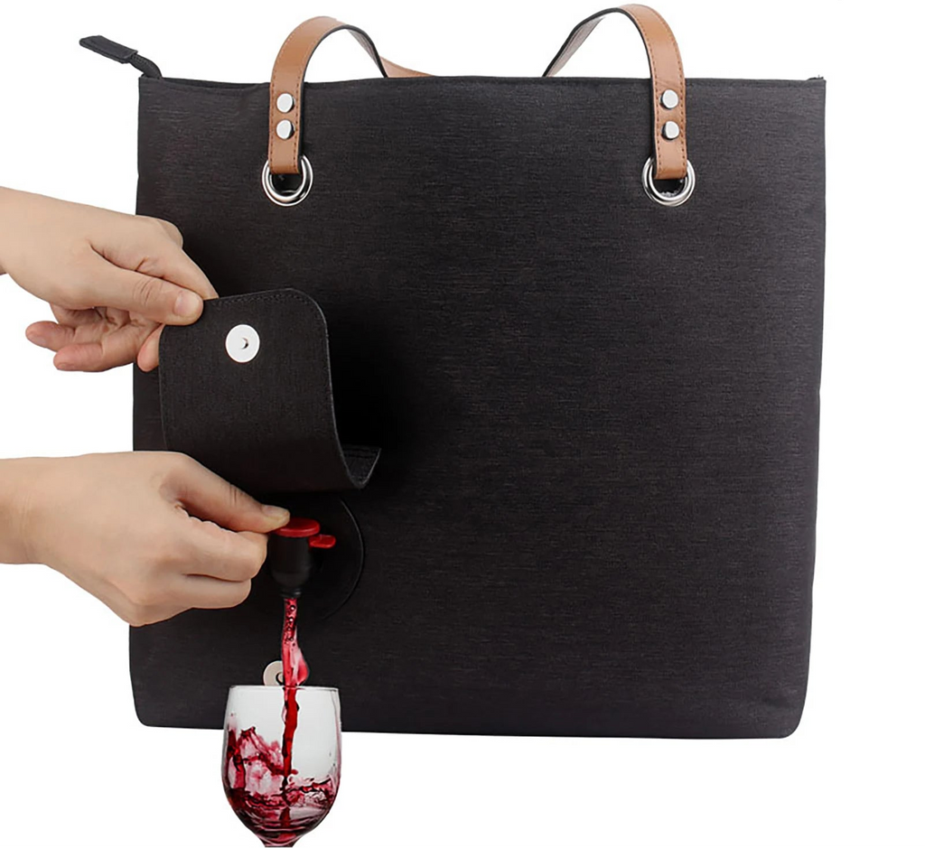Vinsmart väska – vin, vatten eller bubbel, alltid redo att servera!